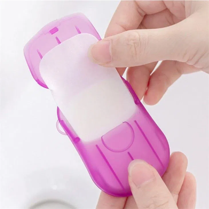 Portable Colorful Flower Scented Soap Tablet