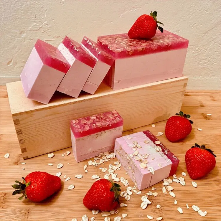 Natural Strawberry Soap